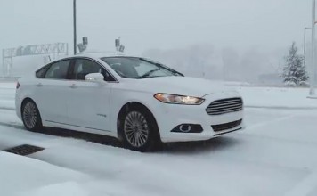 Автономные Ford на снегу