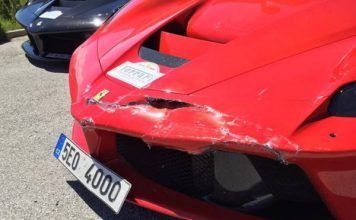 Два суперкара LaFerrari столкнулись в Италии